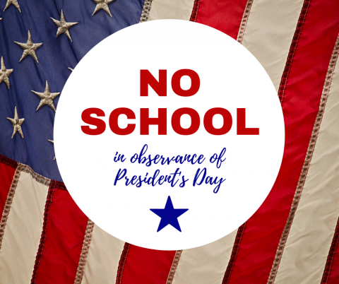 Pictured is a flag with wording No School. 
