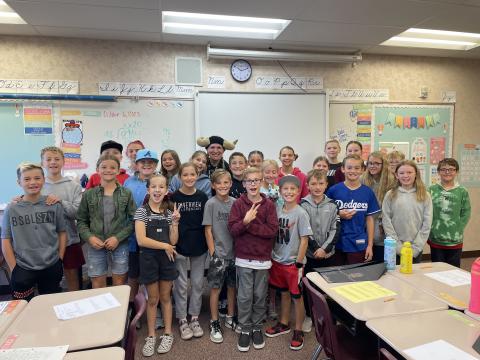 Pictured is Mrs. Nuttall's class- fifth grade students