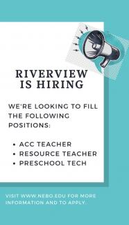 Riverview is Hiring